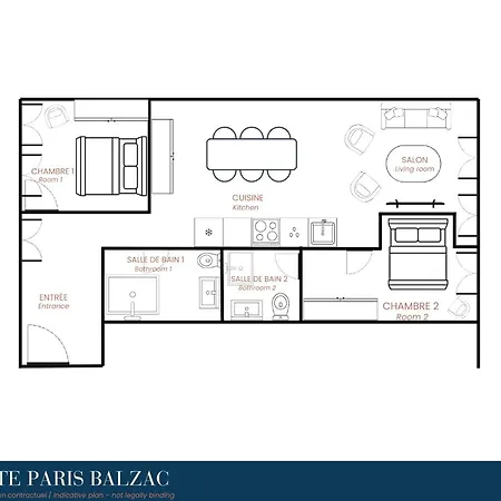 Balzac By Hilo Collection - 6 People - 63m2 Apartment Paris